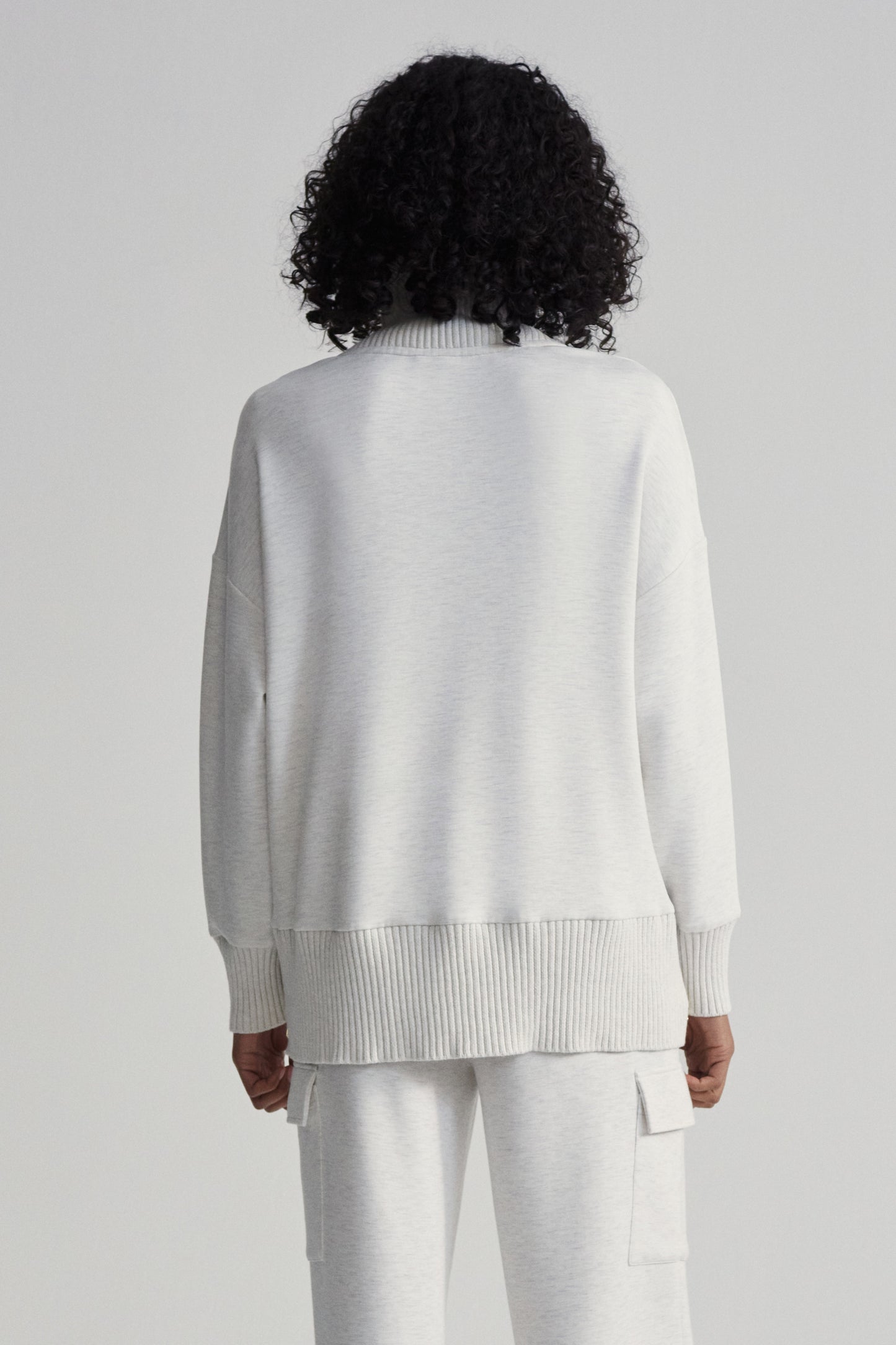 BARKER HIGH NECK SWEAT IVORY