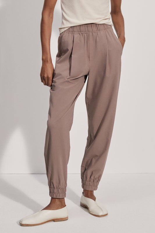 ENZO SNAP CUFF PANT DEEP TAUPE