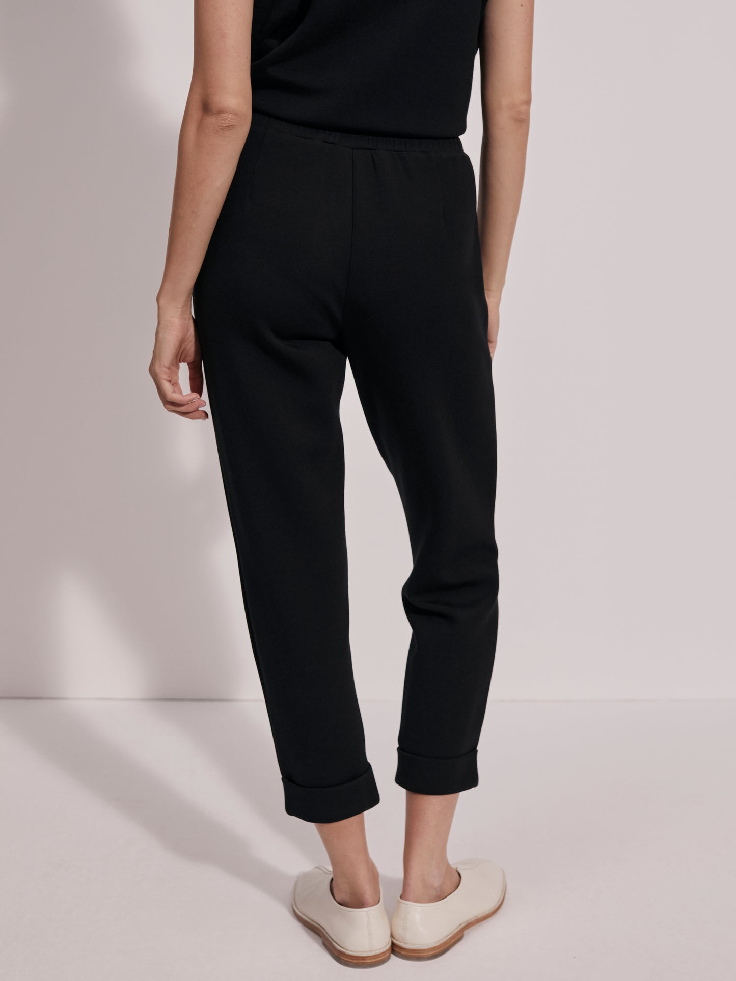 ROLLED CUFF PANT BLACK