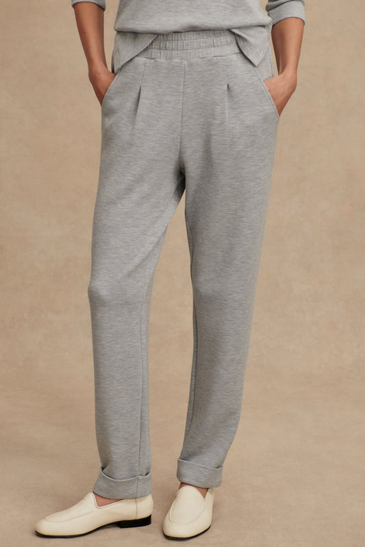 ROLLED CUFF PANT MID BLUE