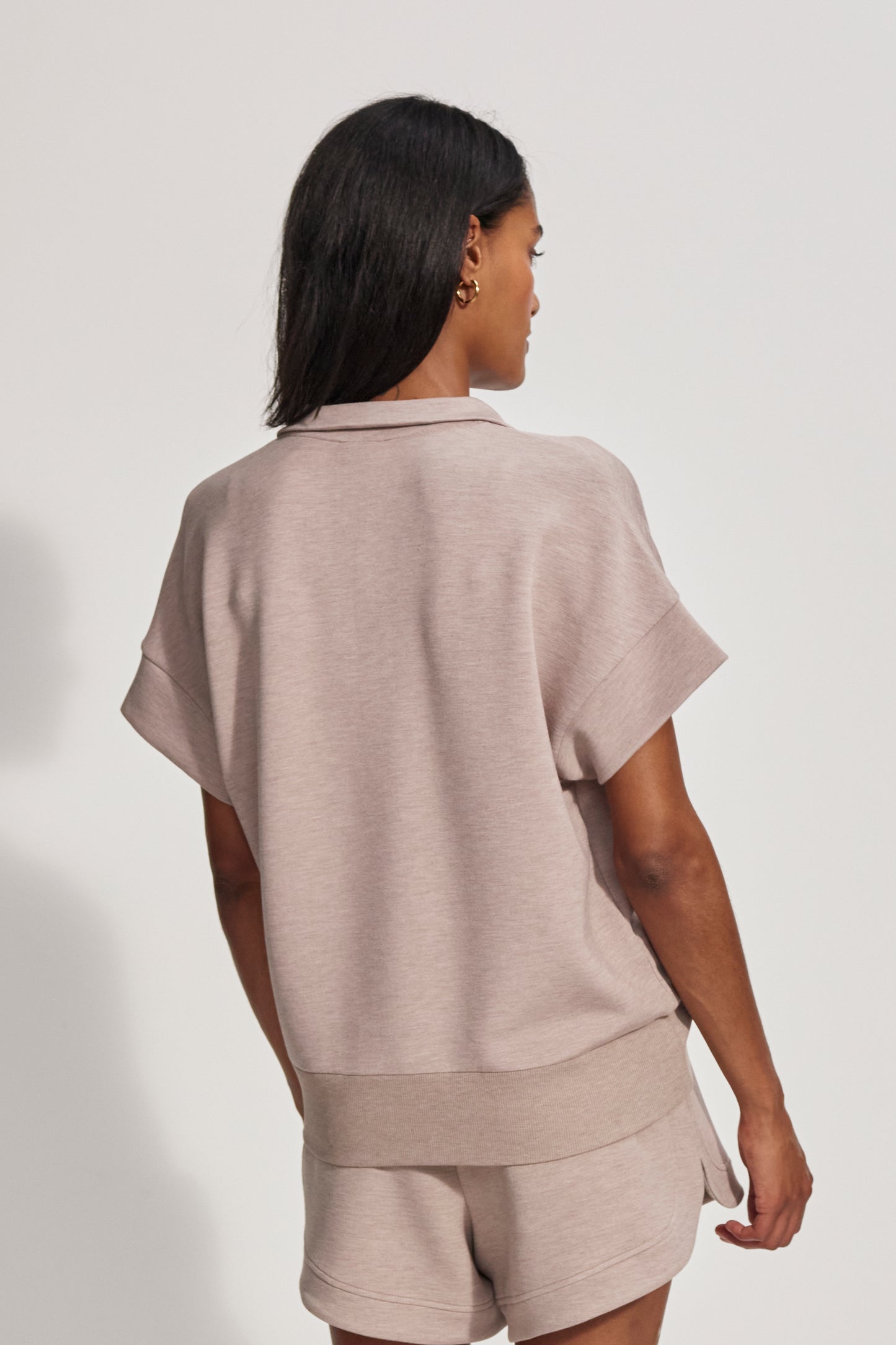 RITCHIE SHORT SLEEVE SWEAT TAUPE