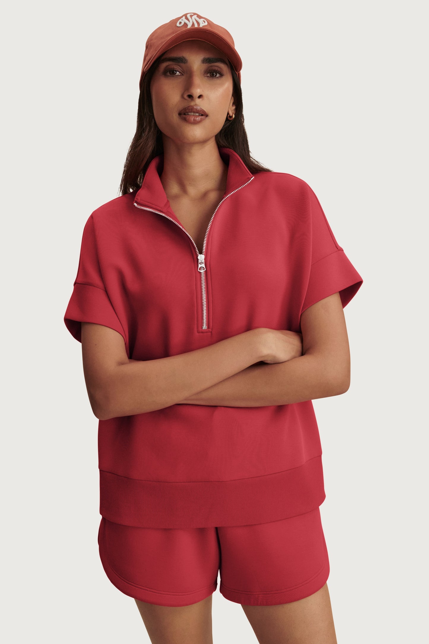 RITCHIE SHORT SLEEVE SWEAT RICH RASPBERRY