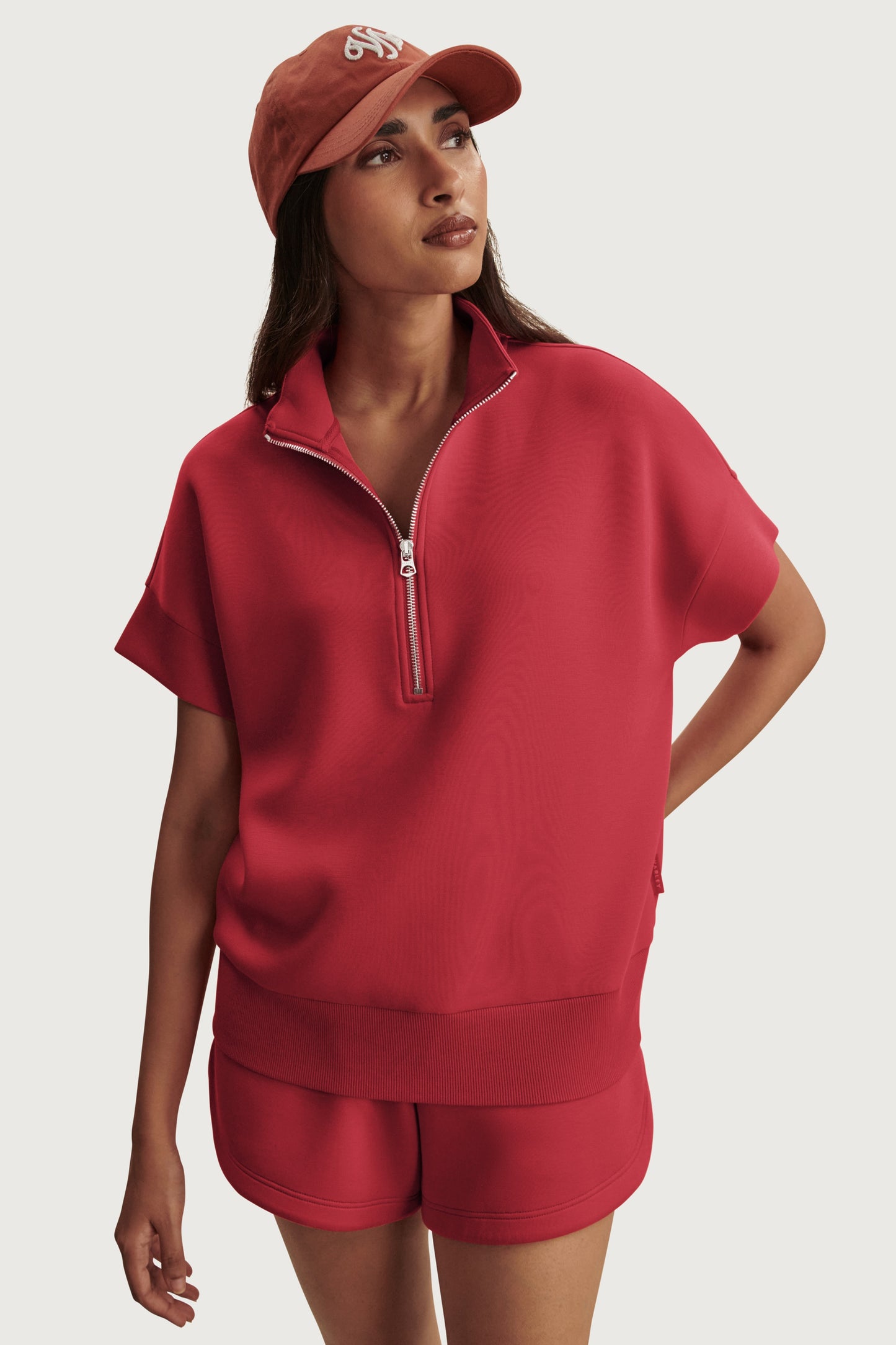 RITCHIE SHORT SLEEVE SWEAT RICH RASPBERRY
