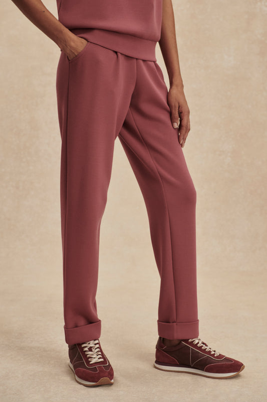 ROLLED CUFF PANT WILD RHUBARB