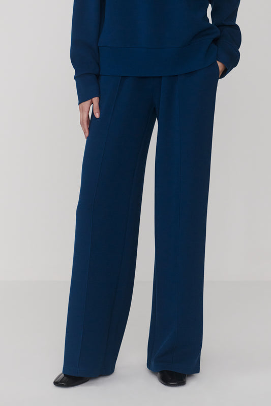WIDE LEG PANT SEA BLUE