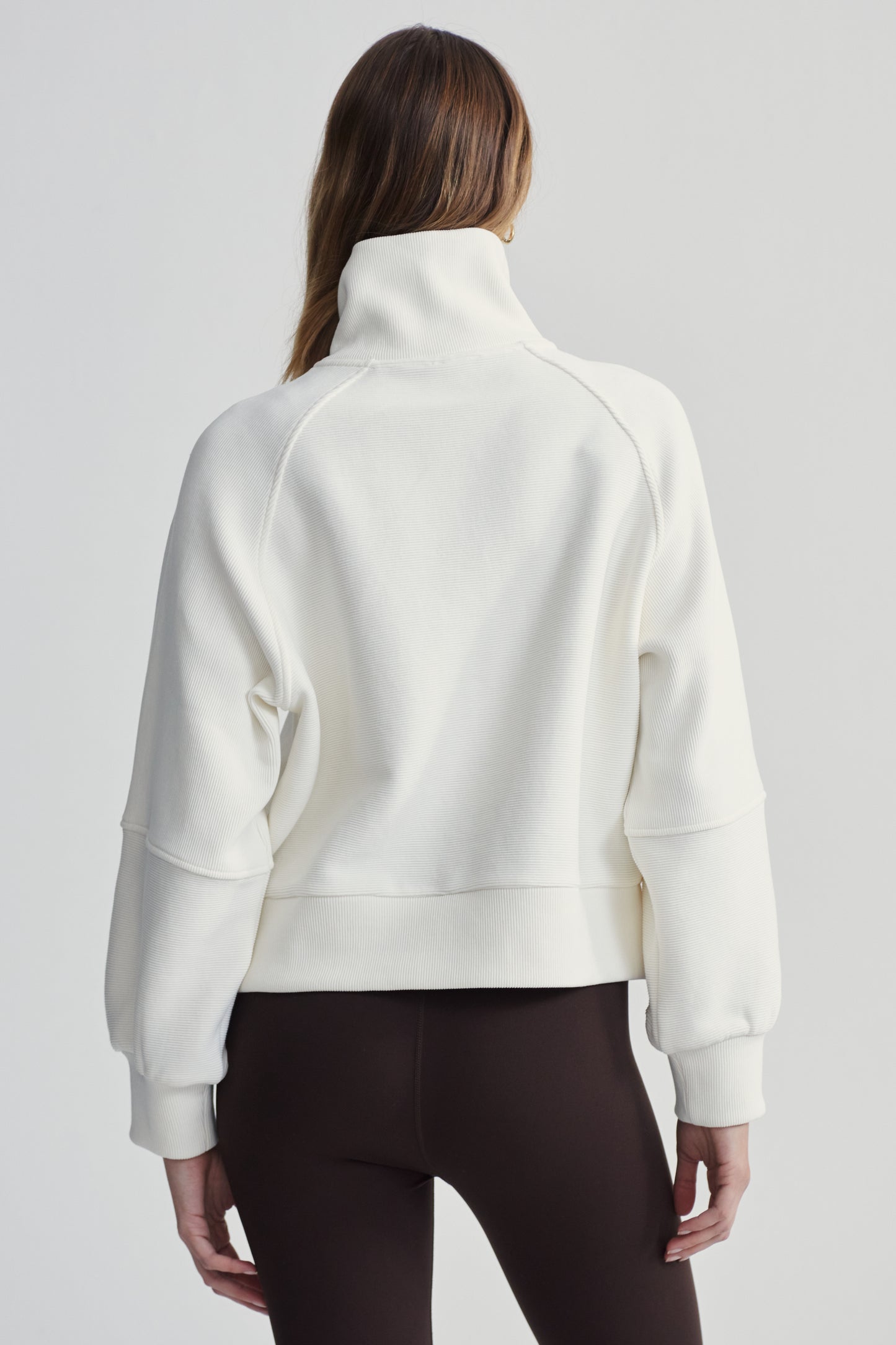 MILANO HALF ZIP SWEAT IVORY