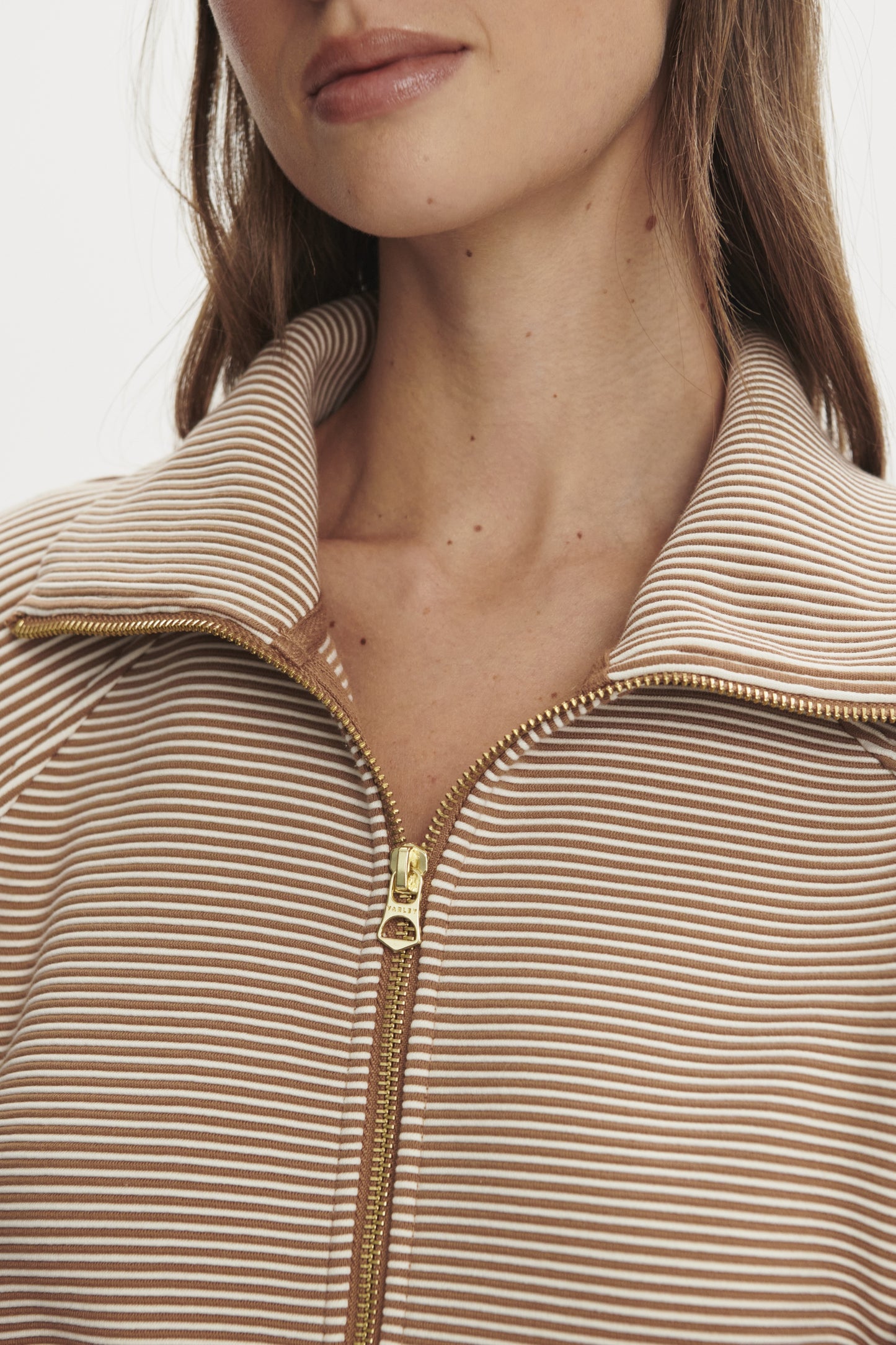 MILANO HALF ZIP SWEAT GOLDEN BRONZE/EGRET