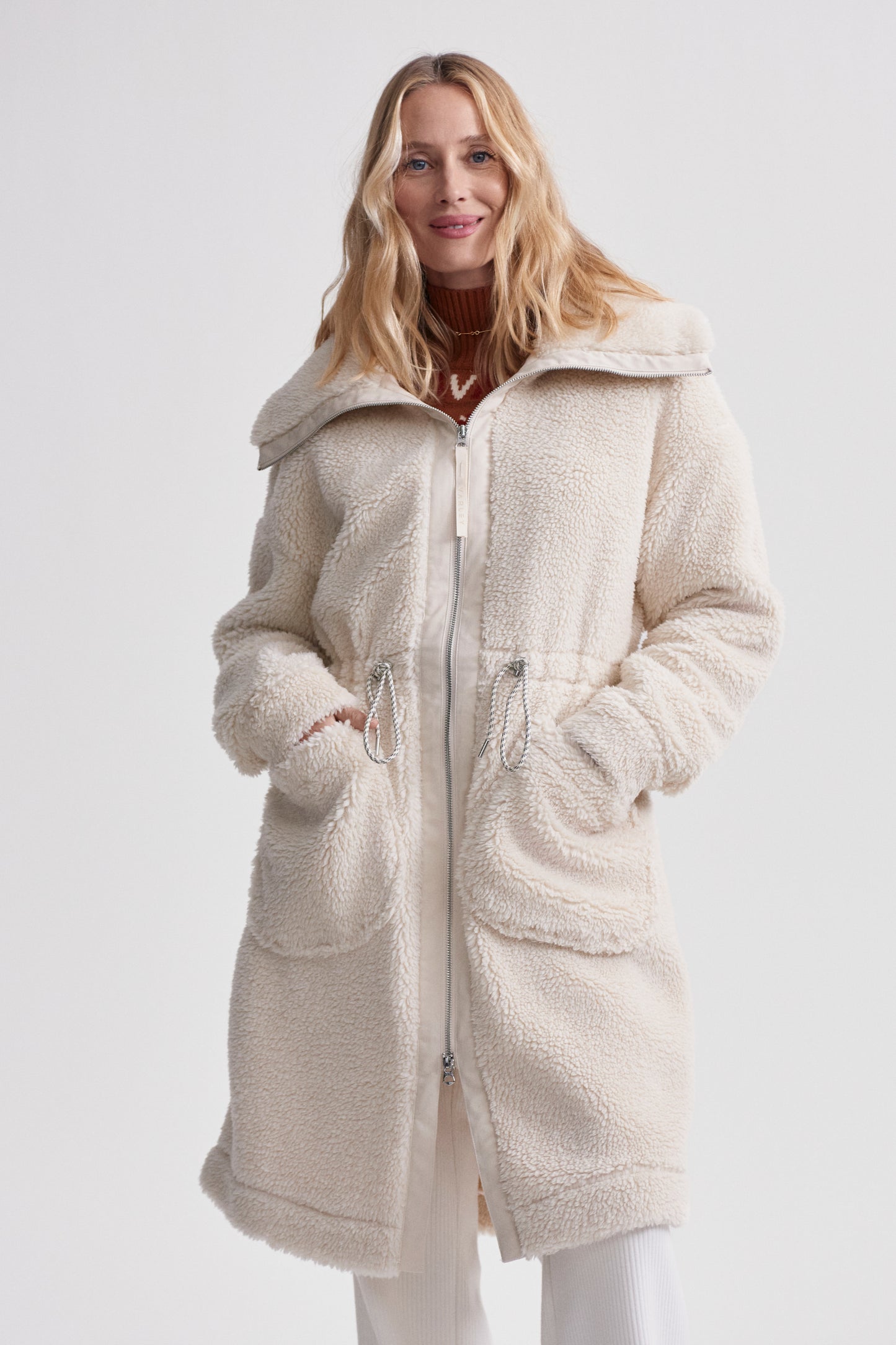 LOGAN SHERPA COAT SANDSHELL