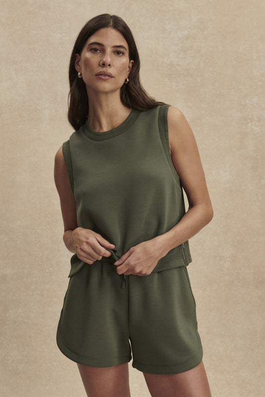 SHEA CROP TANK THYME