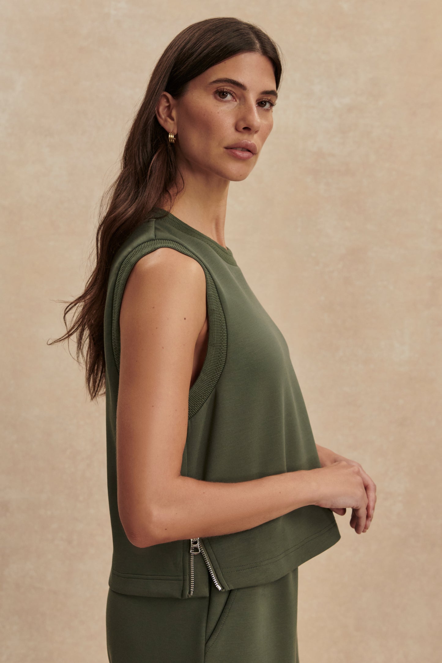 SHEA CROP TANK THYME