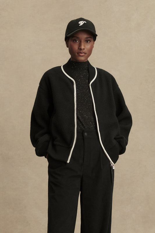 HANSLEY FLEECE JACKET BLACK