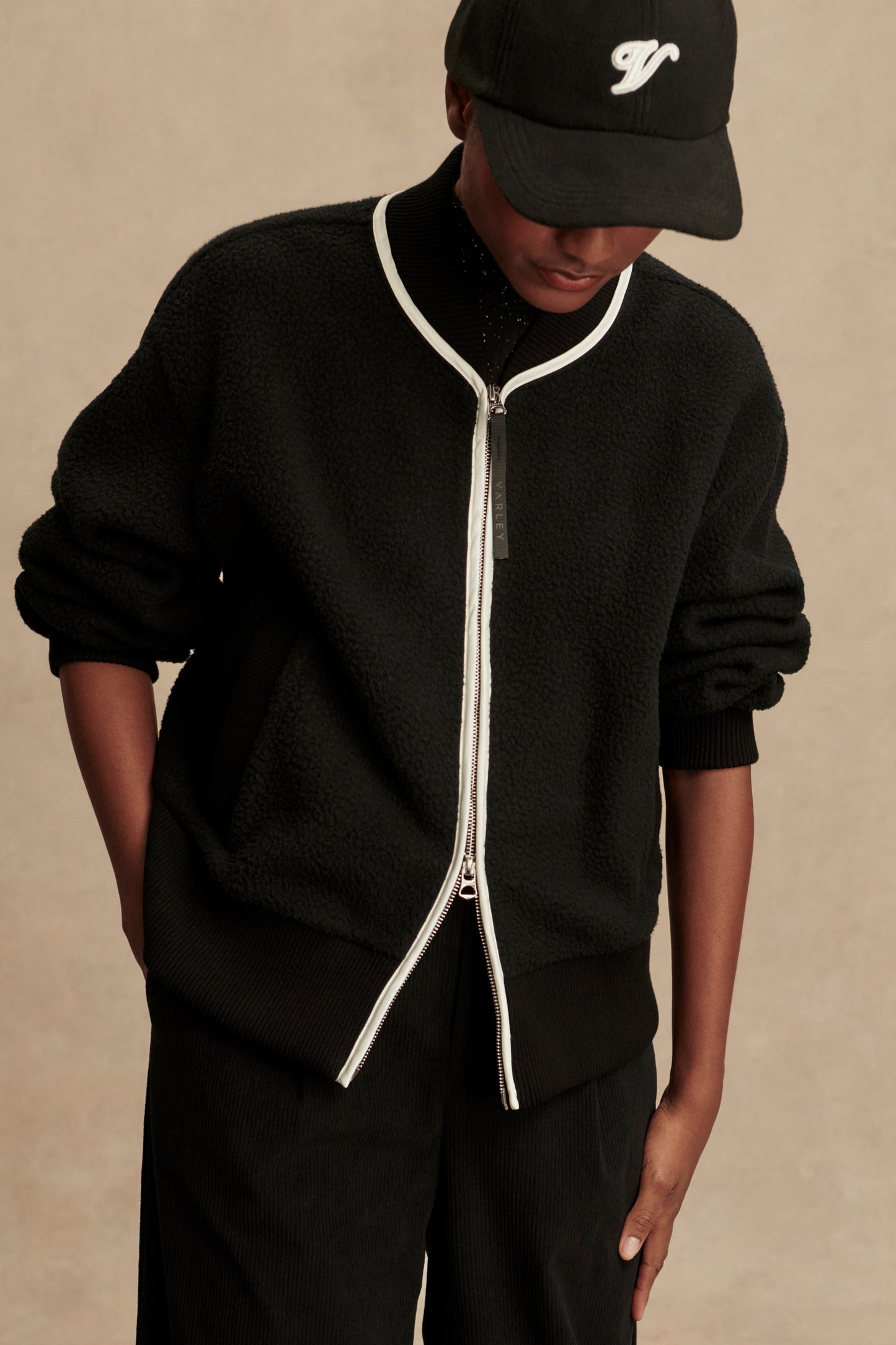 HANSLEY FLEECE JACKET BLACK