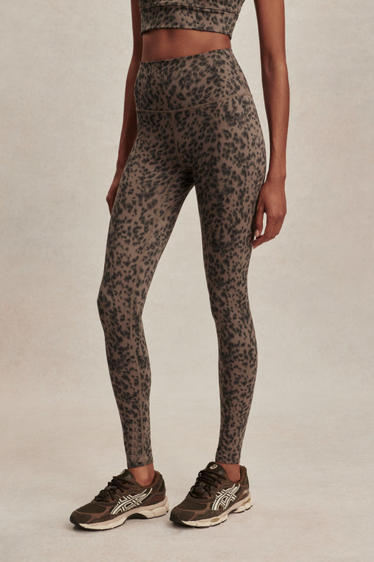 FREESOFT LEGGING BROWN CONTRAST CHEETAH