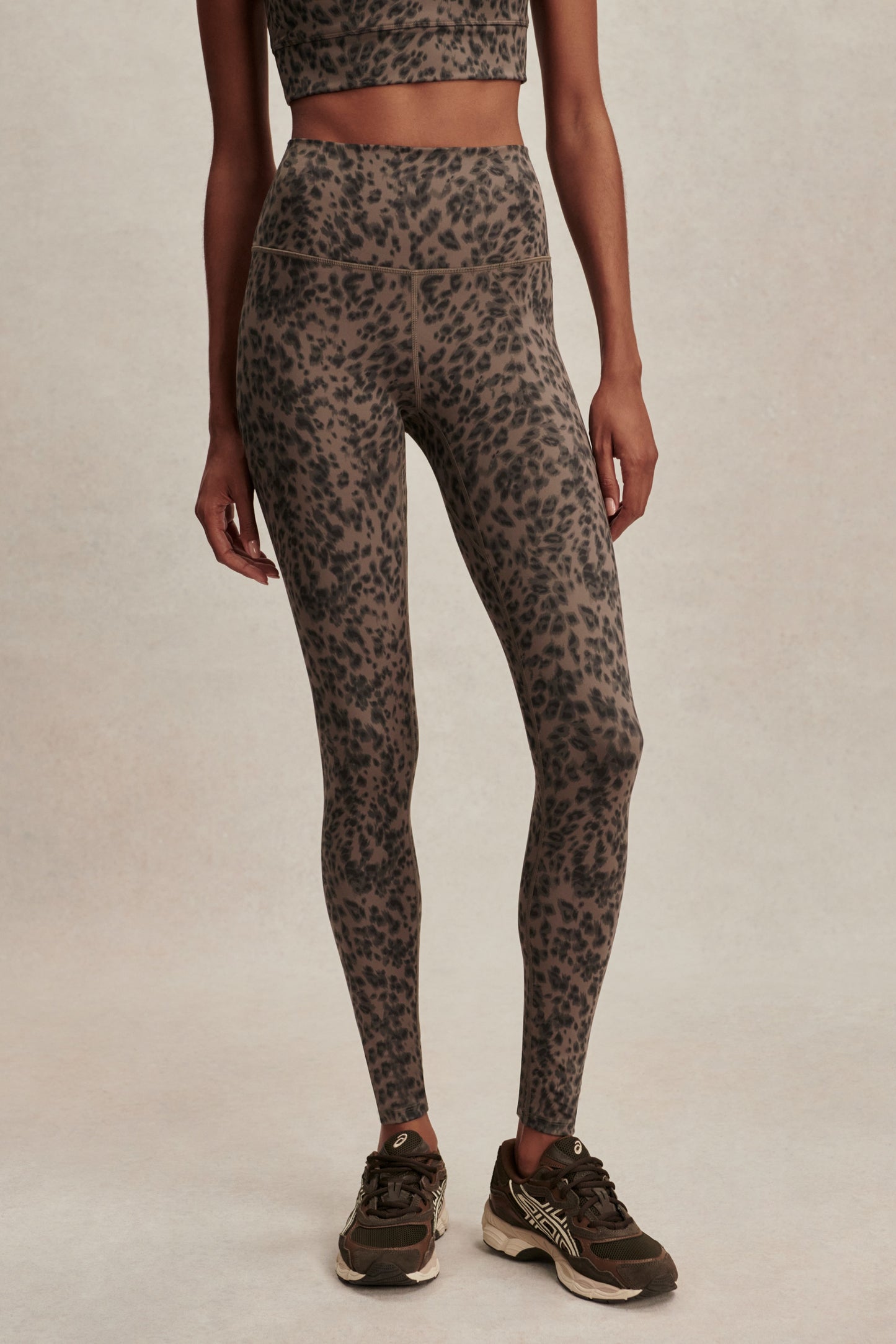 FREESOFT LEGGING BROWN CONTRAST CHEETAH