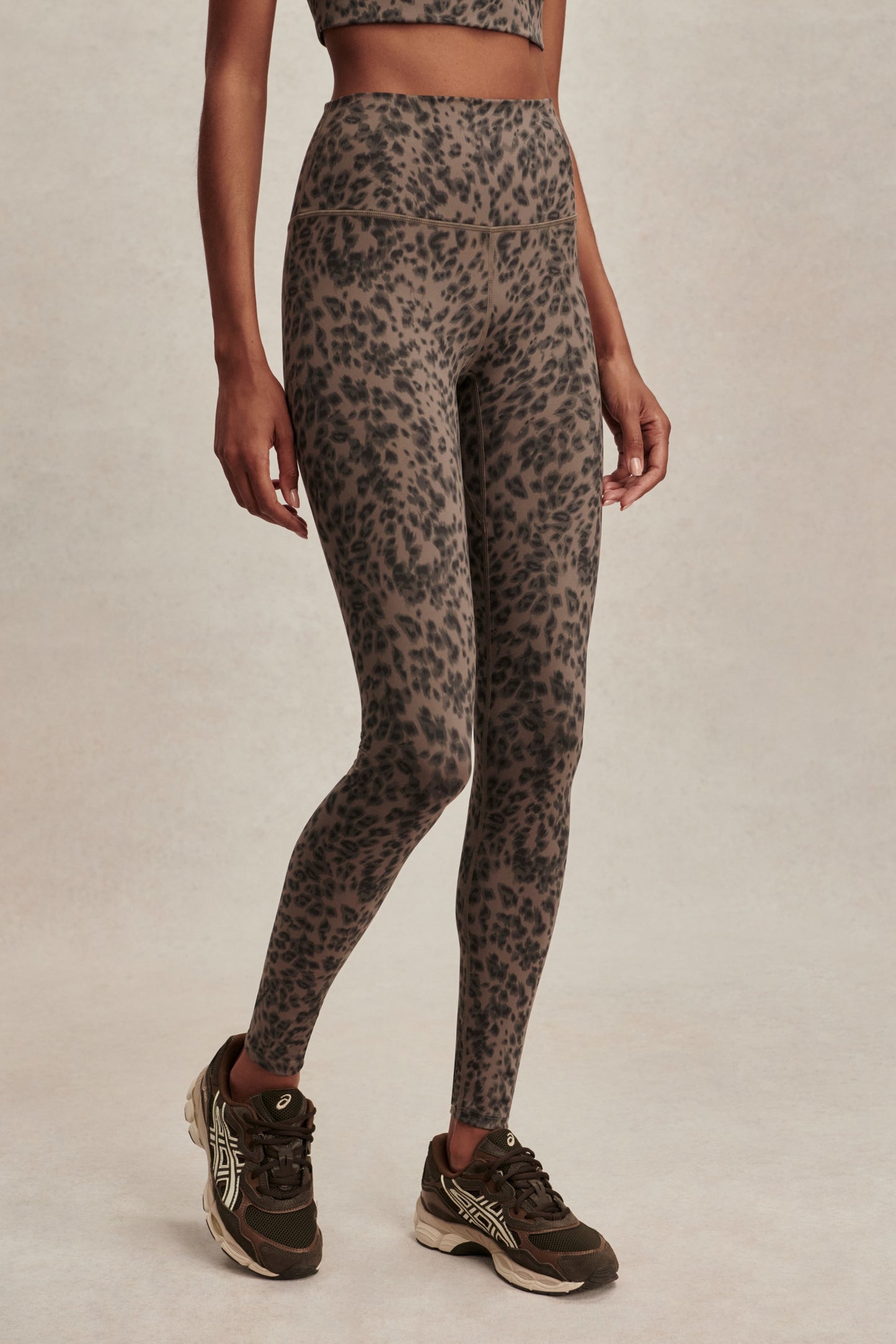 FREESOFT LEGGING BROWN CONTRAST CHEETAH