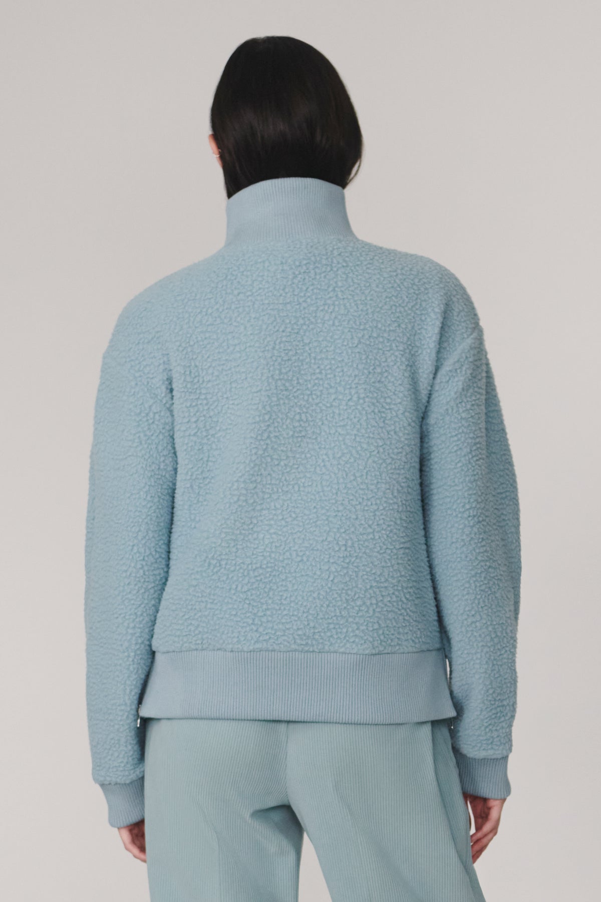 JAYLIN HALF ZIP FLEECE SWEAT TOURMALINE