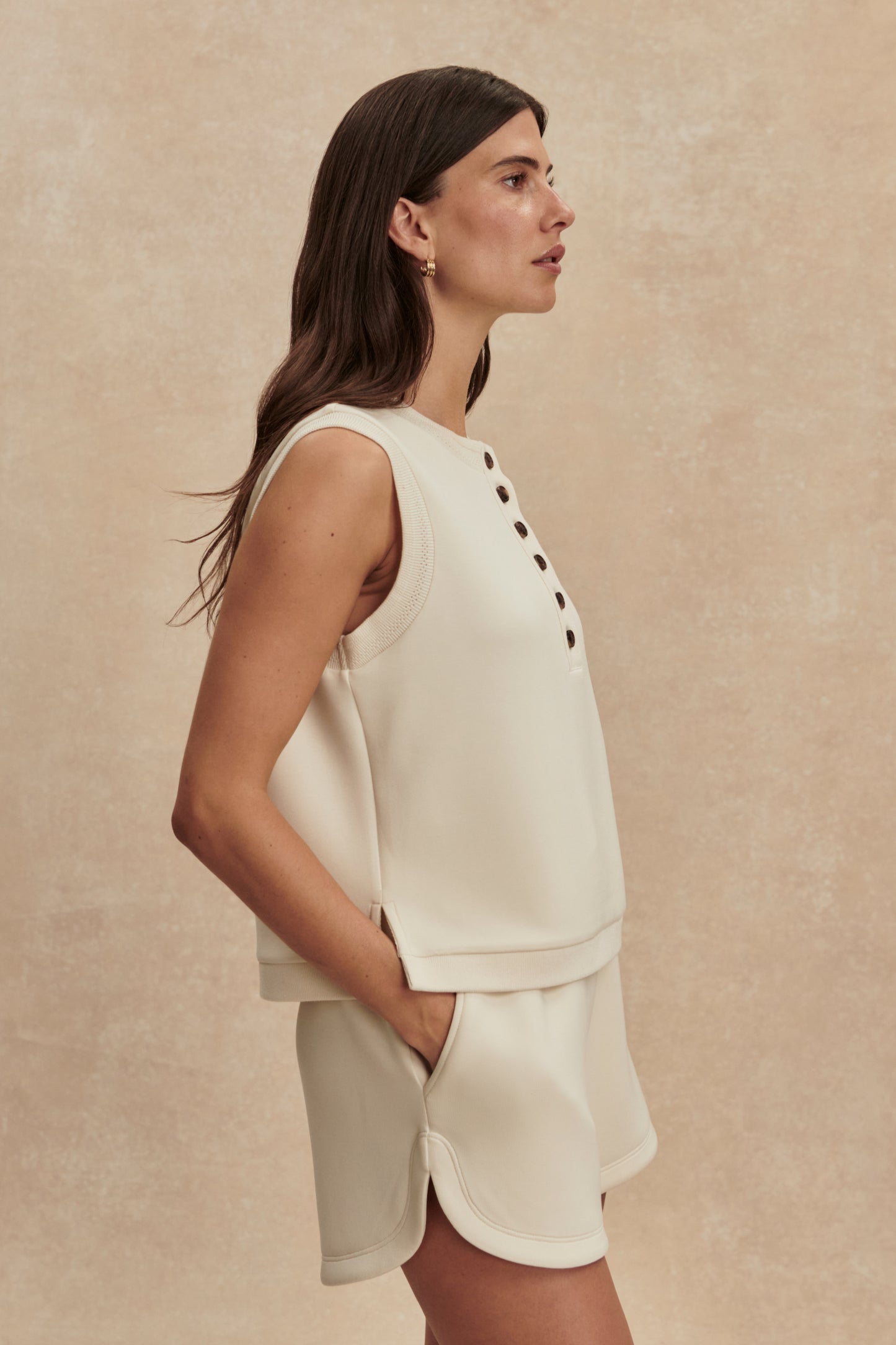 MARLA BUTTON PLACKET TANK PRISTINE