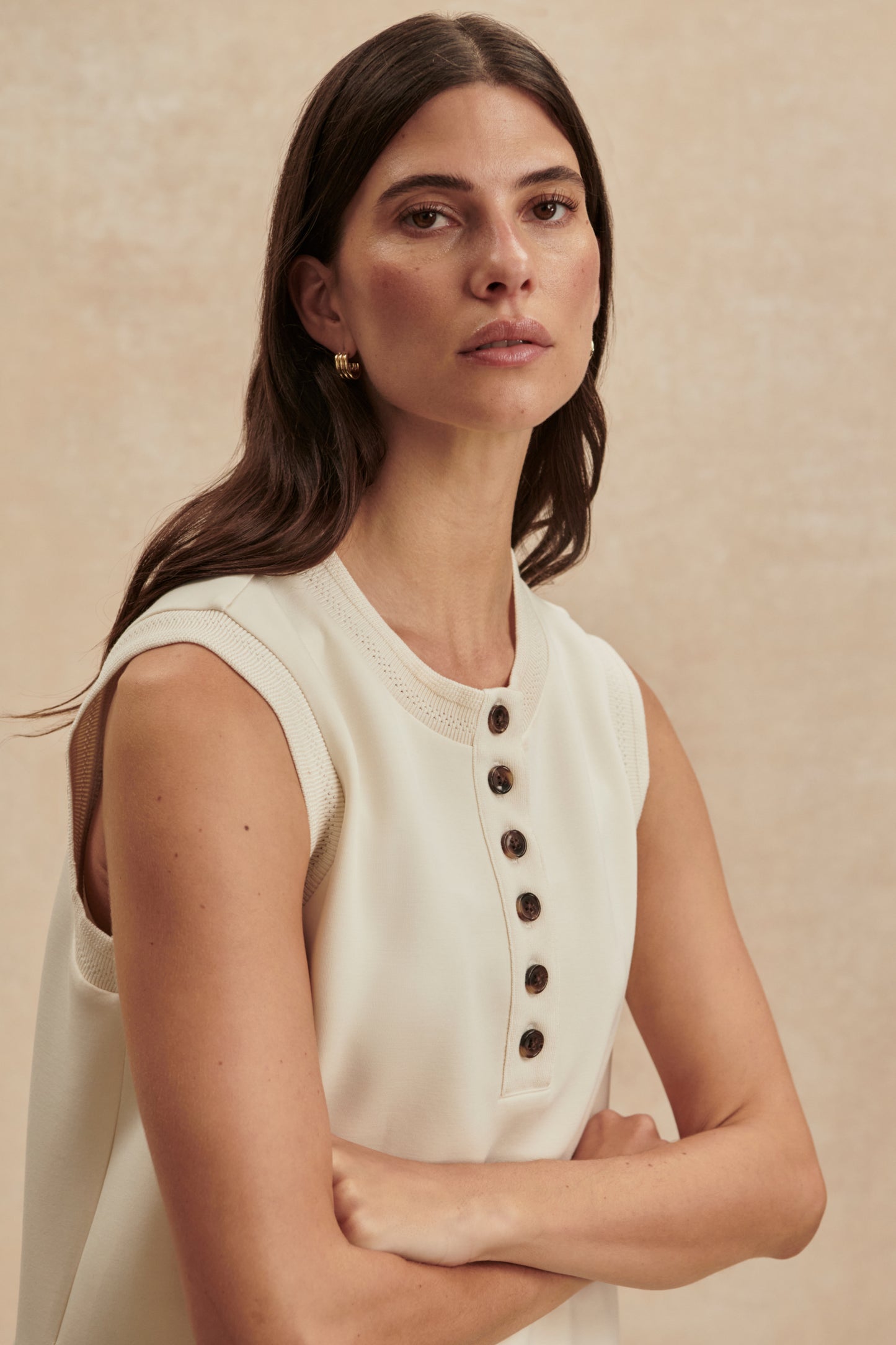 MARLA BUTTON PLACKET TANK PRISTINE