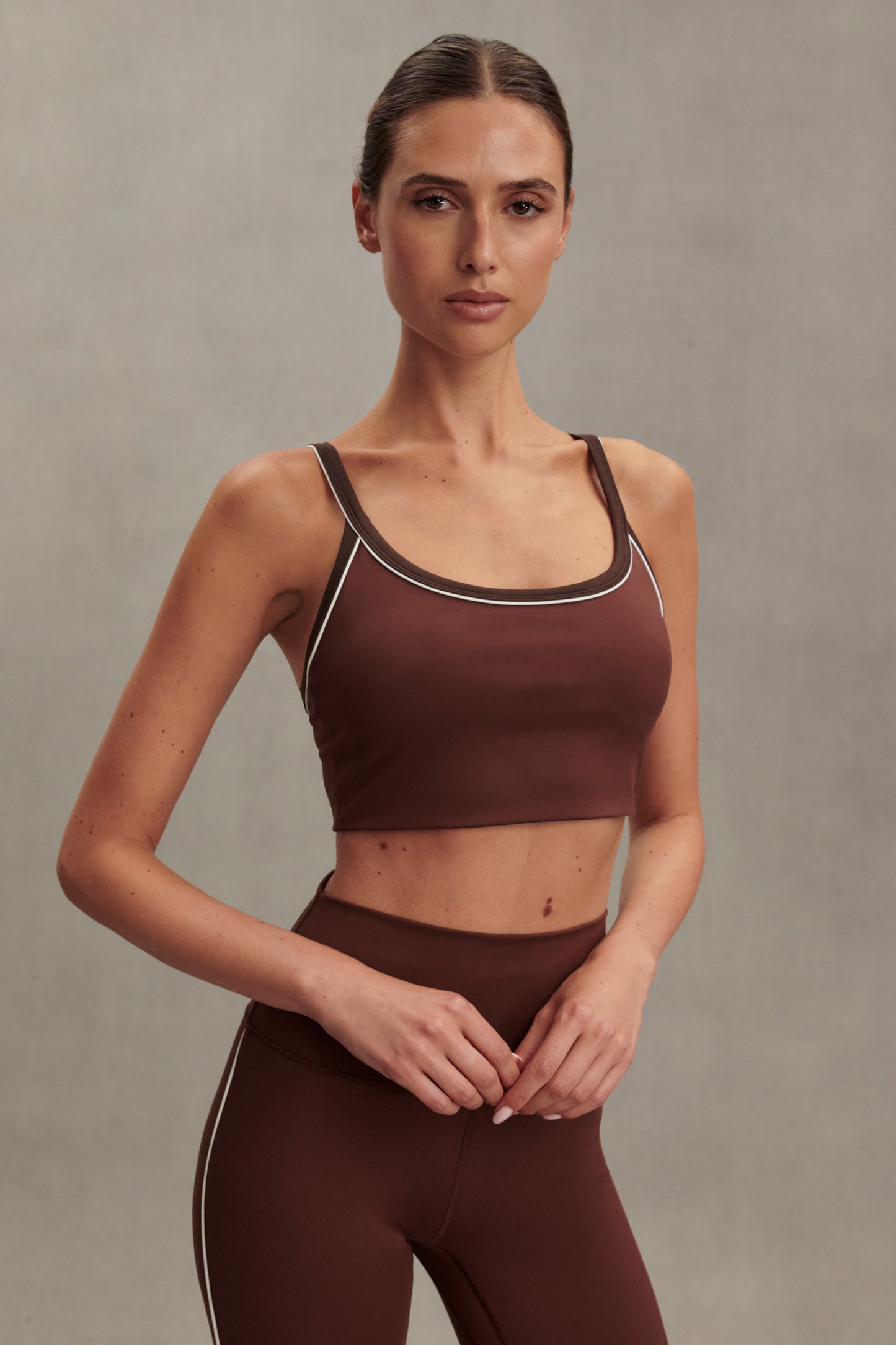 FREESOFT PIPER BRA BROWN STONE