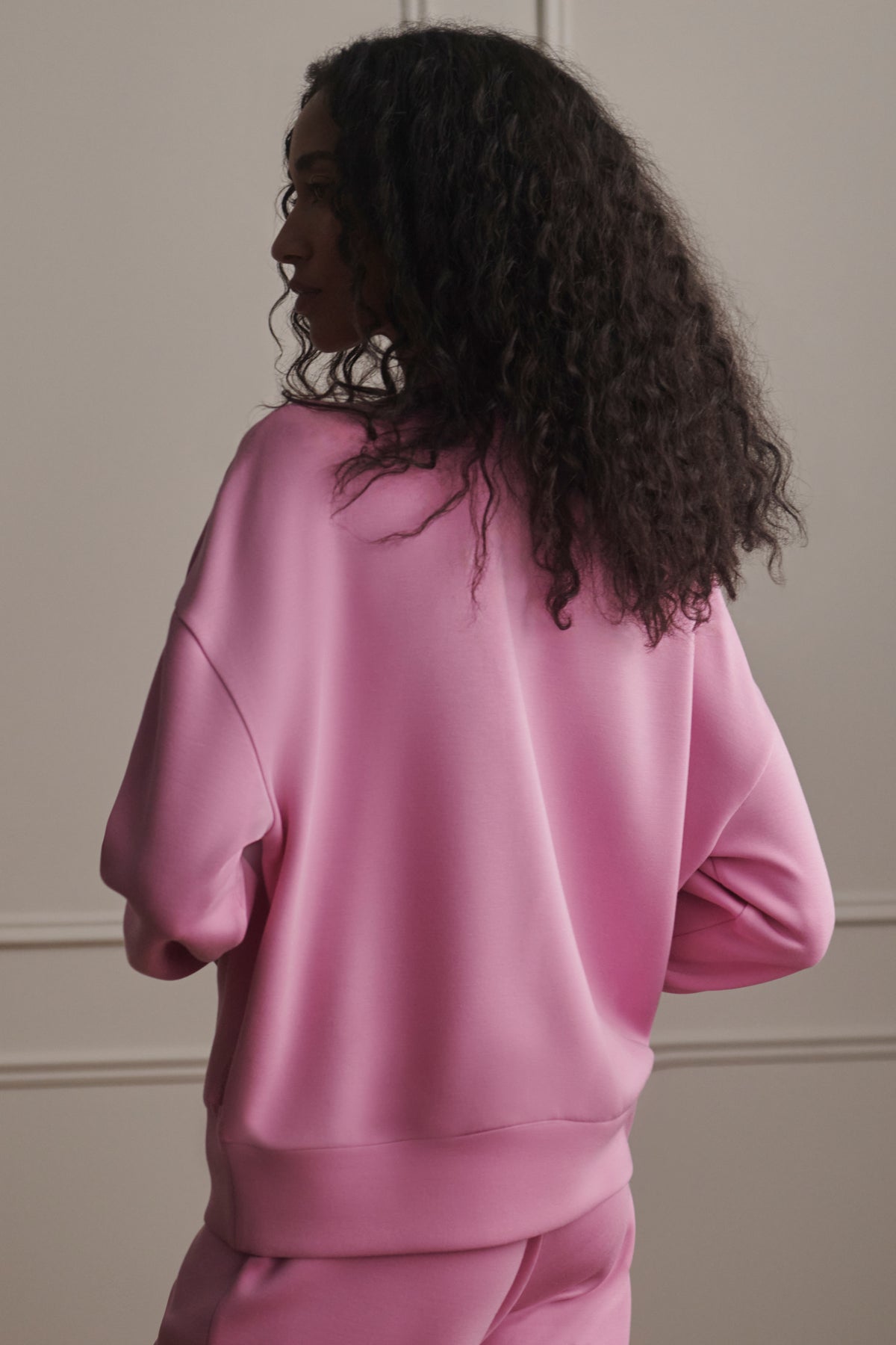 REENA BUTTON FRONT SWEAT MOONLITE MAUVE