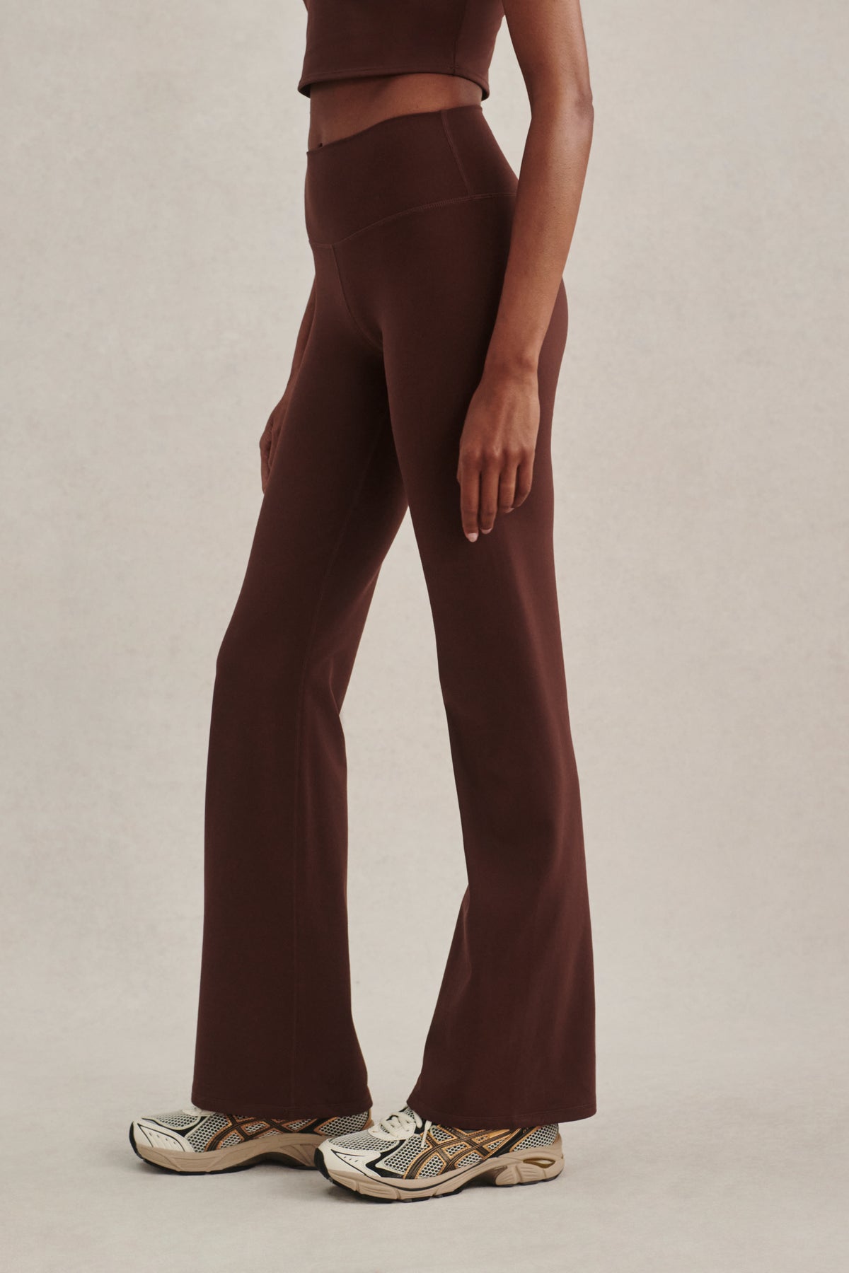 ALWAYS FLARE LEGGING MAHOGANY